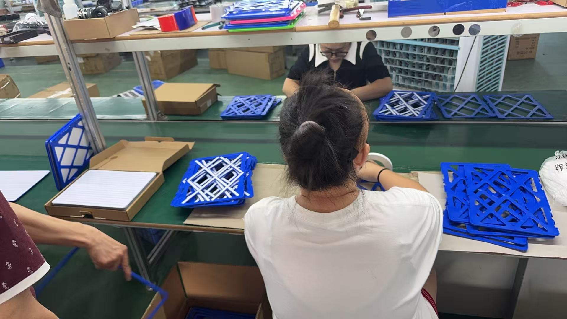 Assembly in progress