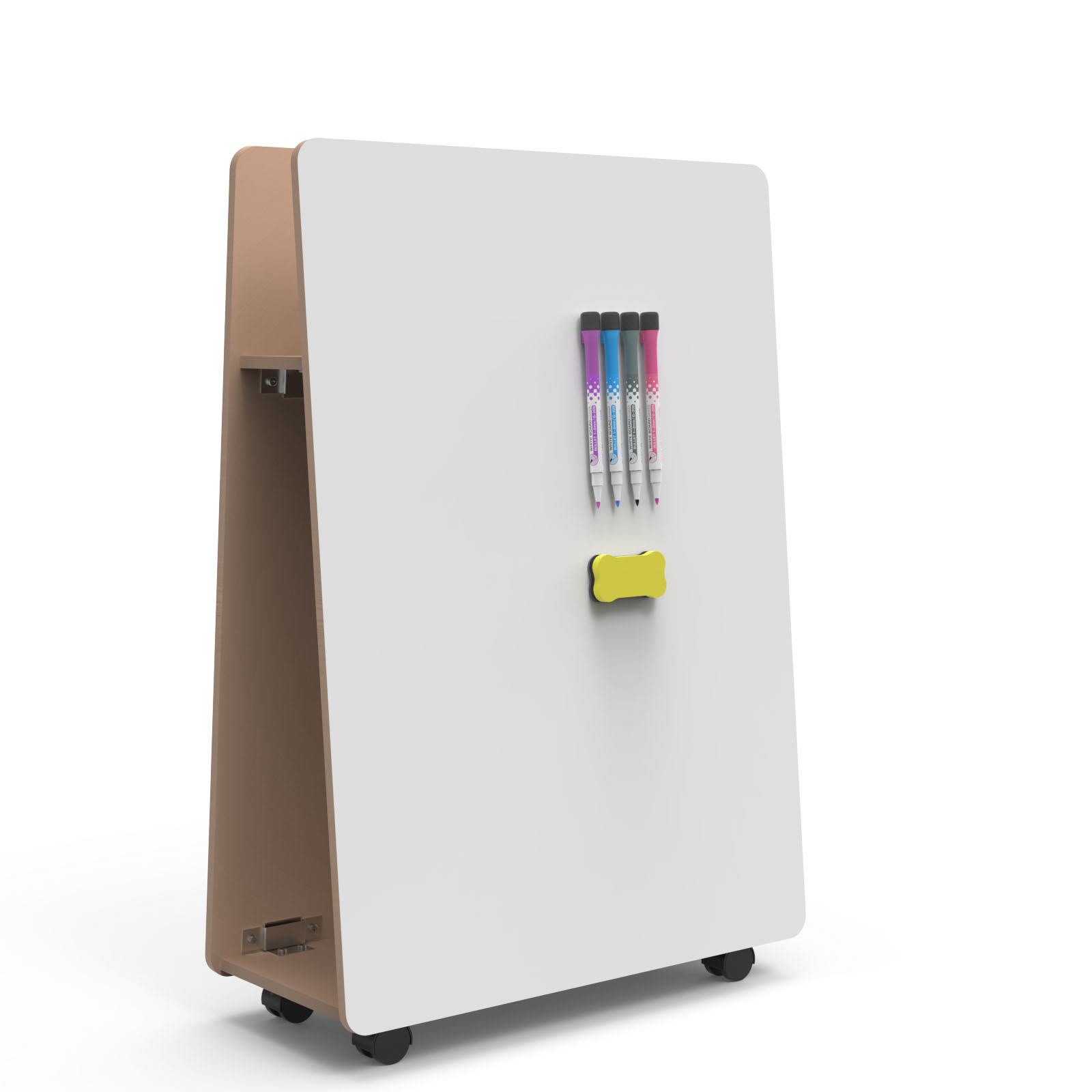 Wooden A-Frame Mobile Whiteboard